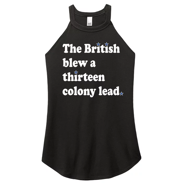 The British Blew A Thirteen Colony Lead Women’s Perfect Tri Rocker Tank