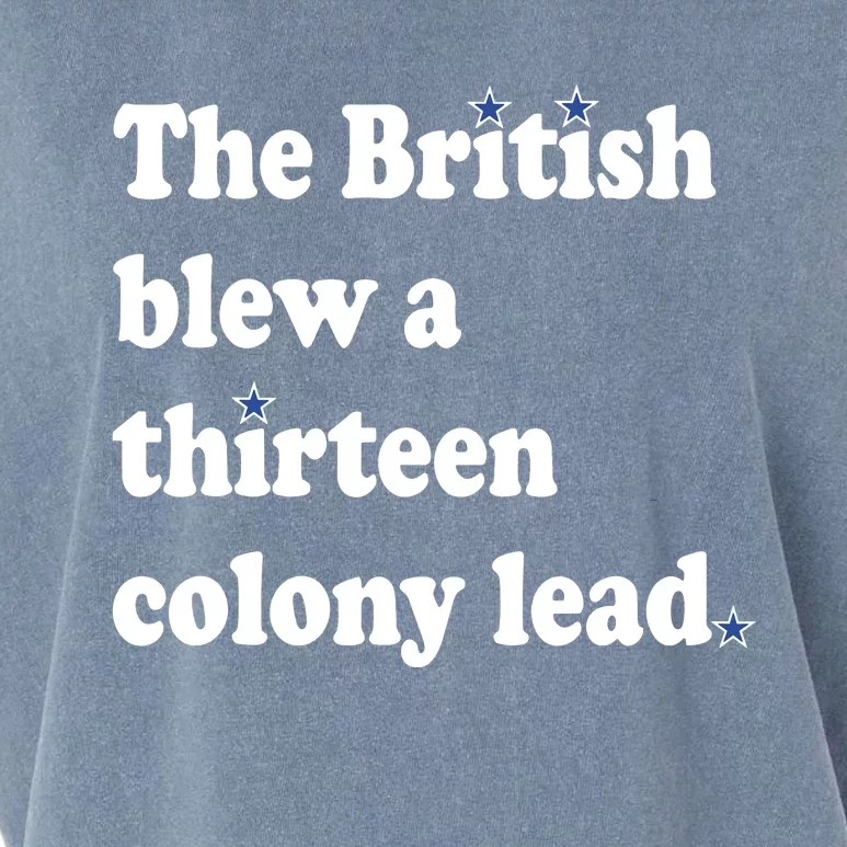 The British Blew A Thirteen Colony Lead Garment-Dyed Women's Muscle Tee