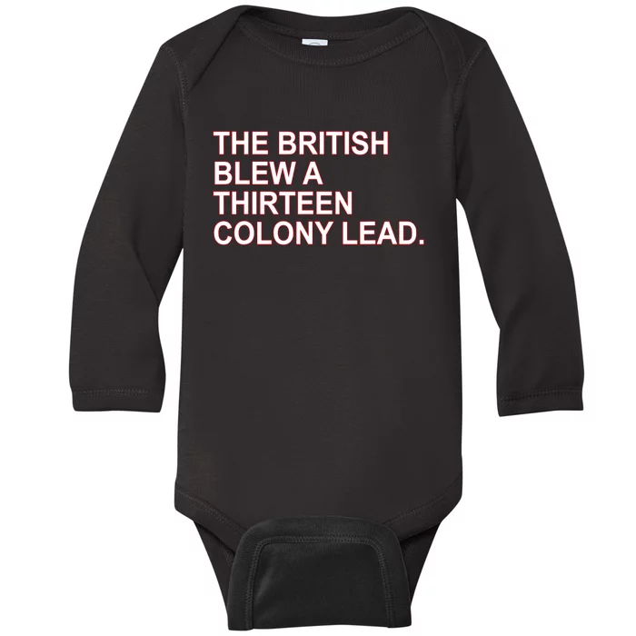 The British Blew A Thirteen Colony Lead Baby Long Sleeve Bodysuit