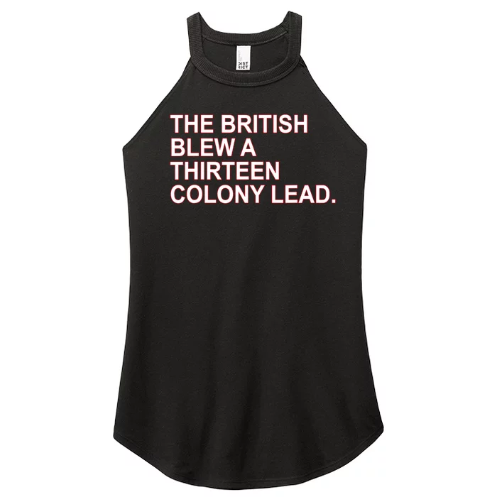 The British Blew A Thirteen Colony Lead Women’s Perfect Tri Rocker Tank