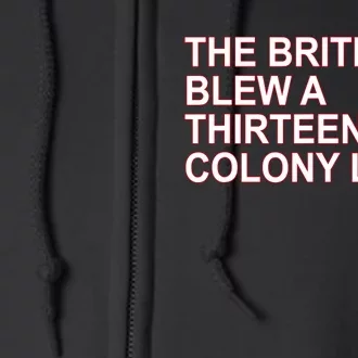 The British Blew A Thirteen Colony Lead Full Zip Hoodie