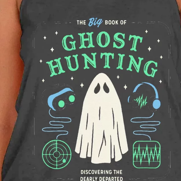 The Big Book Of Ghost Hunting Funny Halloween Women's Knotted Racerback Tank