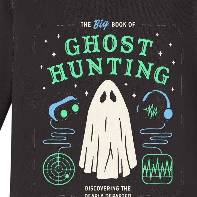 The Big Book Of Ghost Hunting Funny Halloween Baby Long Sleeve Bodysuit