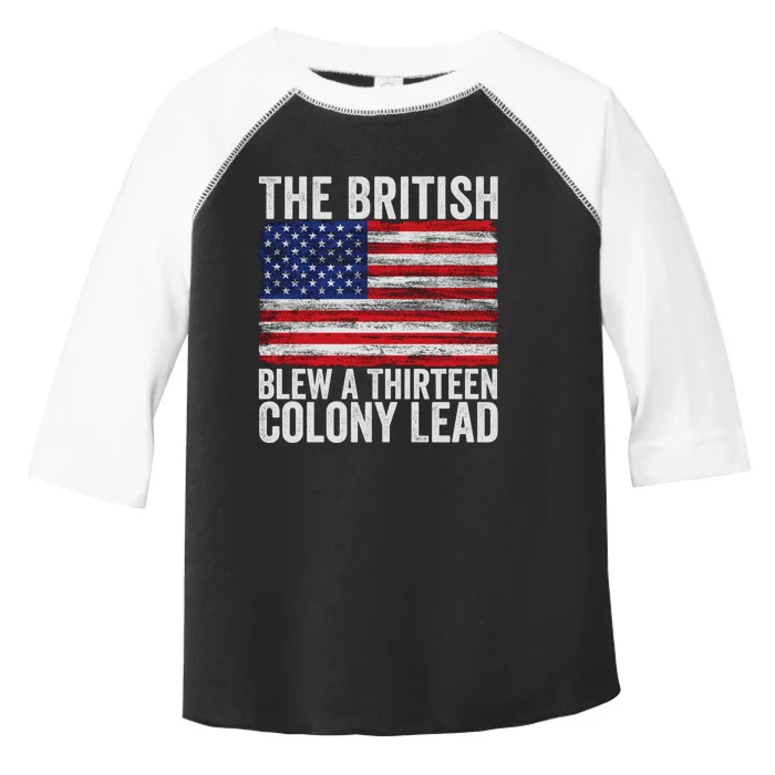 The British Blew A Thirteen Colony Lead Toddler Fine Jersey T-Shirt