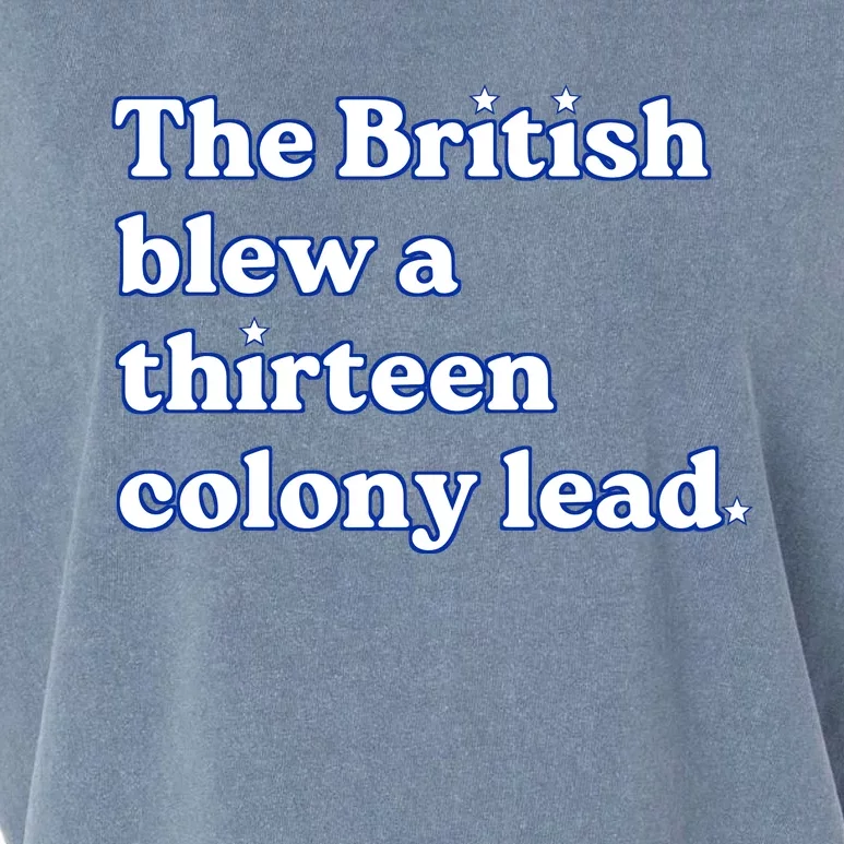 The British Blew A Thirteen Colony Lead Garment-Dyed Women's Muscle Tee