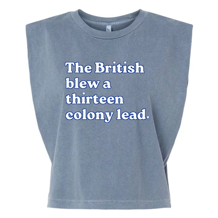 The British Blew A Thirteen Colony Lead Garment-Dyed Women's Muscle Tee