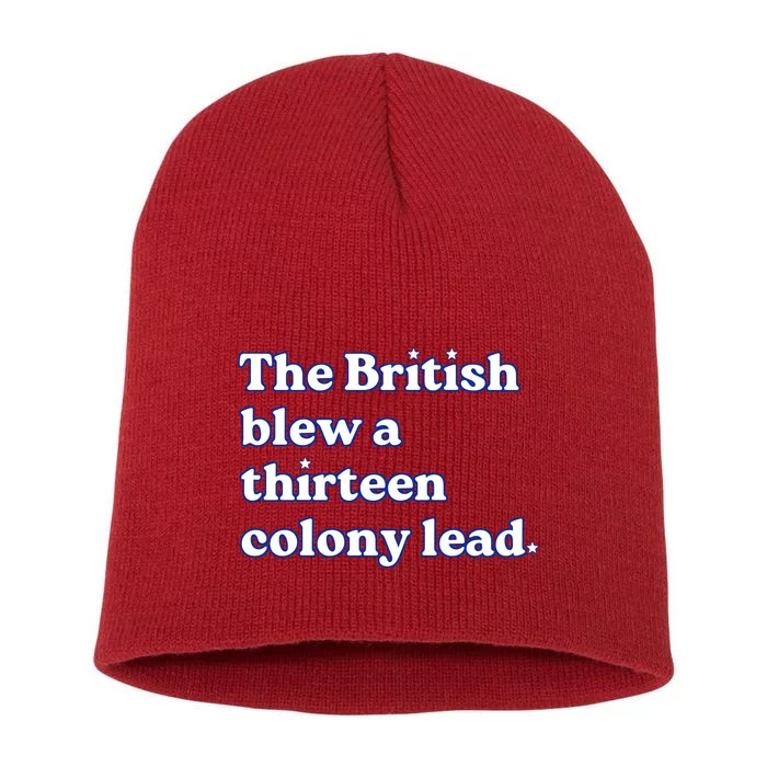 The British Blew A Thirteen Colony Lead Short Acrylic Beanie