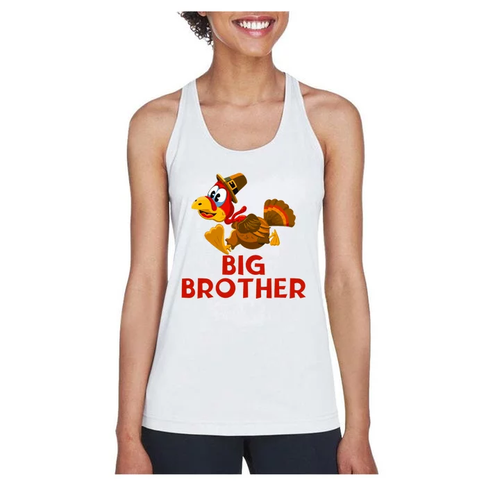 Thanksgiving Big Brother Announcement Women's Racerback Tank