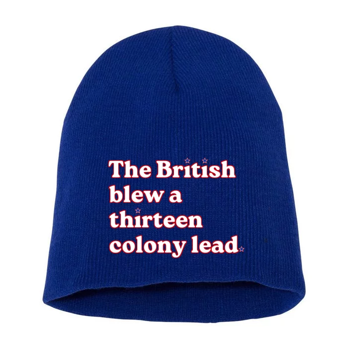 The British Blew A Thirteen Colony Lead Short Acrylic Beanie