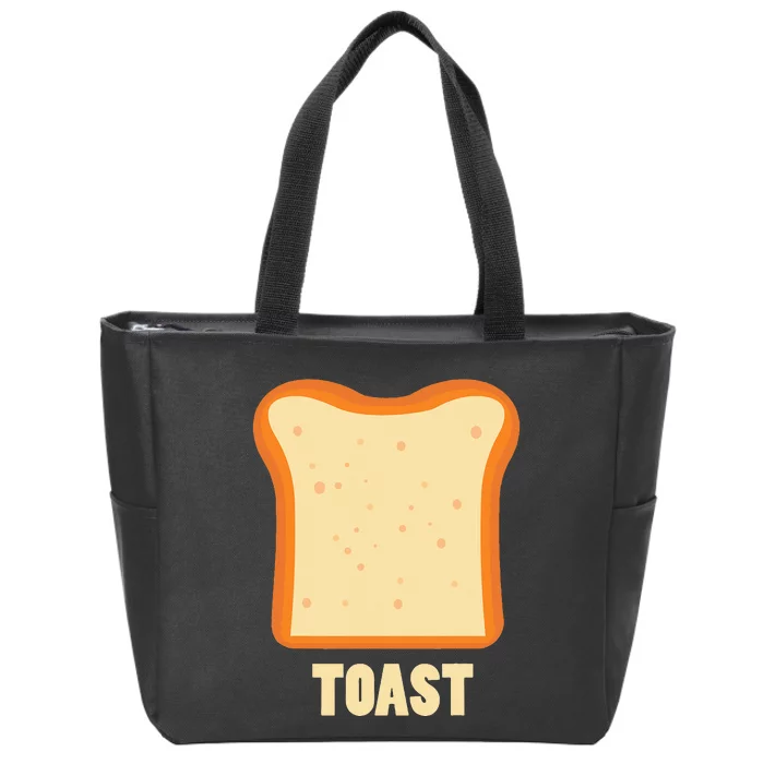 Toast Bread Breakfast Costume Cute Easy Food Halloween Gift Zip Tote Bag