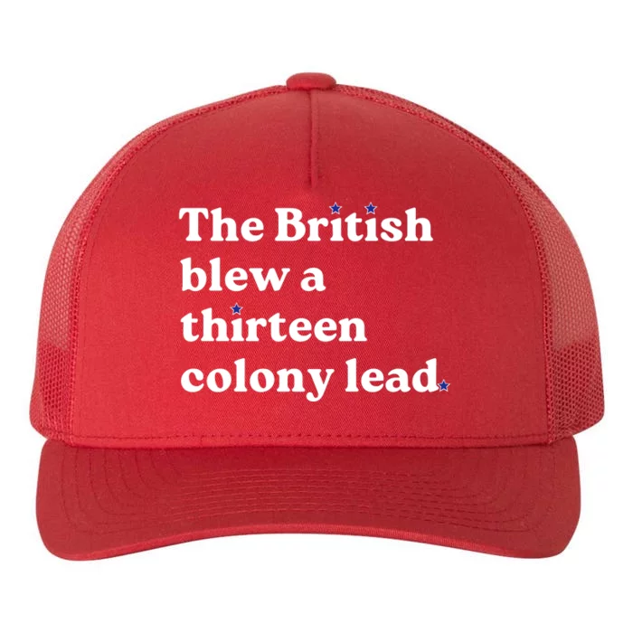 The British Blew A Thirteen Colony Lead Yupoong Adult 5-Panel Trucker Hat