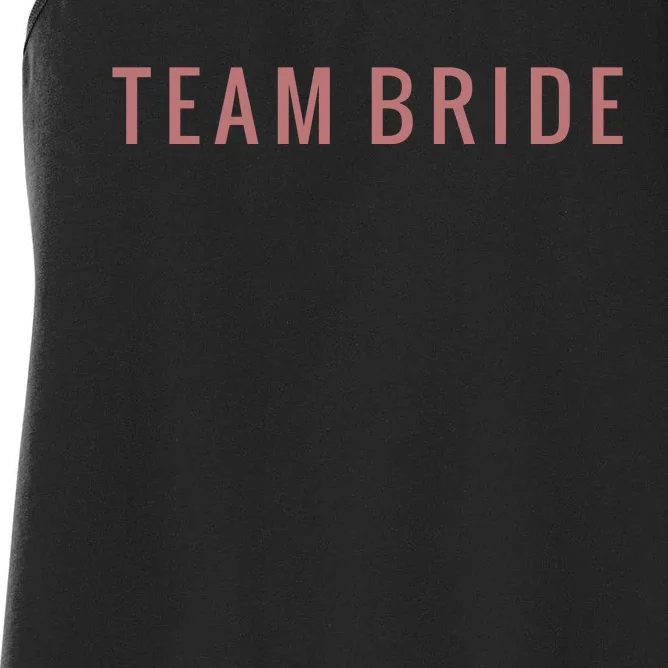 Team Bride Bachelorette Party Women's Racerback Tank