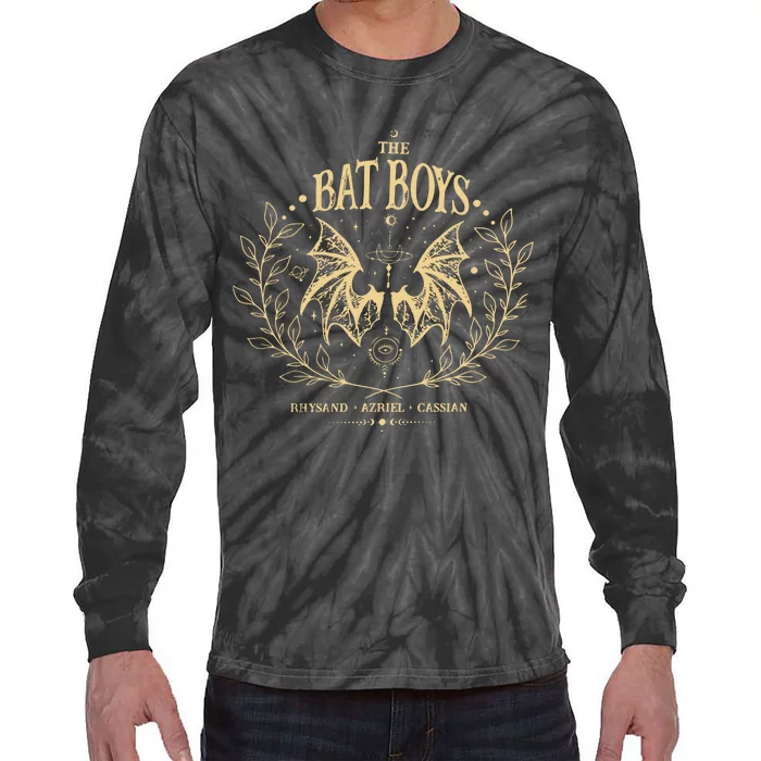 The Bat Boy Acotar Bookish Tie-Dye Long Sleeve Shirt