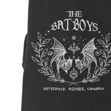 The Bat Boy Embroidered Acotar Bookish Embroidered Doggie 3-End Fleece Hoodie