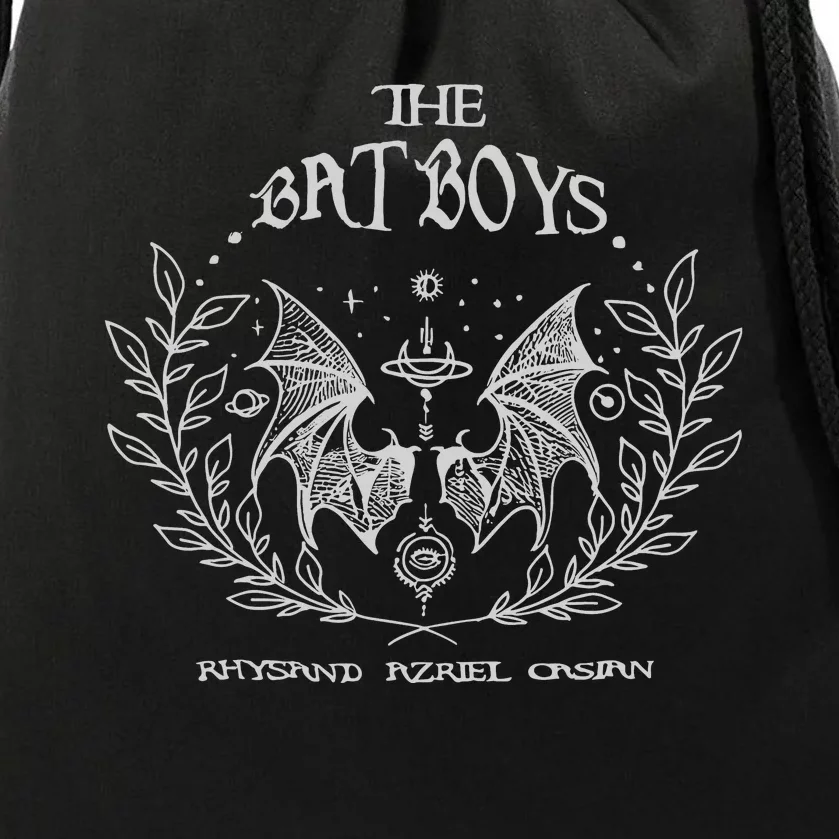 The Bat Boy Embroidered Acotar Bookish Embroidered Drawstring Bag