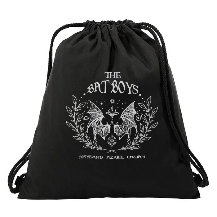 The Bat Boy Embroidered Acotar Bookish Embroidered Drawstring Bag