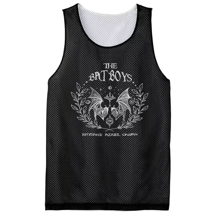 The Bat Boy Embroidered Acotar Bookish Embroidered Mesh Reversible Basketball Jersey Tank