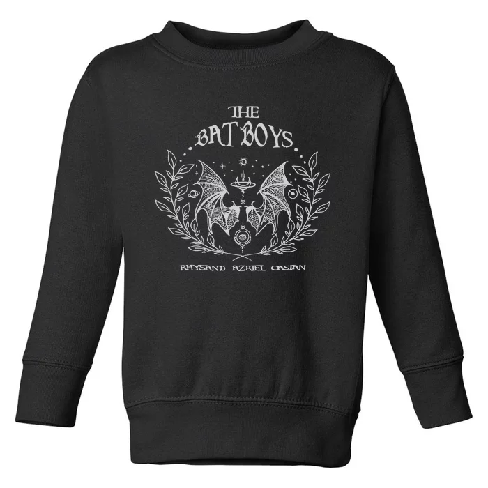 The Bat Boy Embroidered Acotar Bookish Embroidered Toddler Sweatshirt