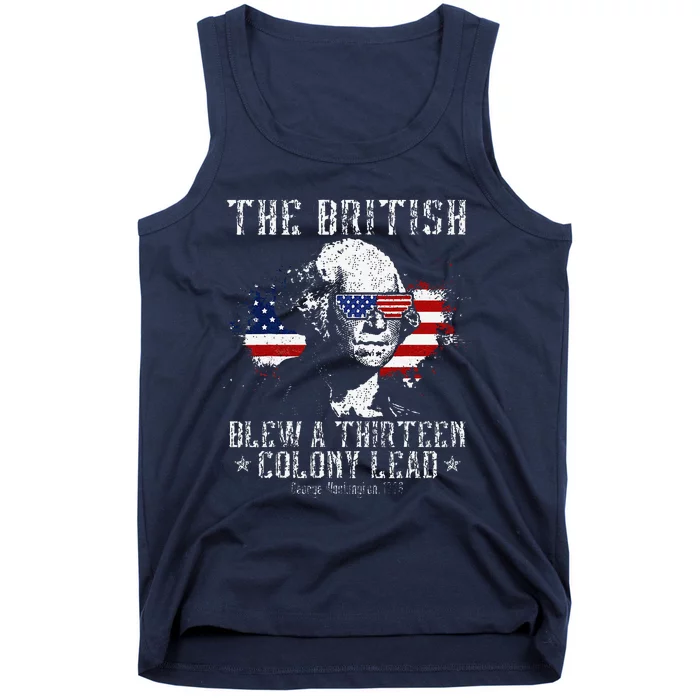 The British Blew A Thirteen Colony Lead 13 1776 4th Of July Tank Top