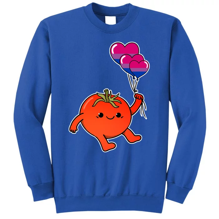 Tomato Balloon Bisexual Pride Gift Tall Sweatshirt