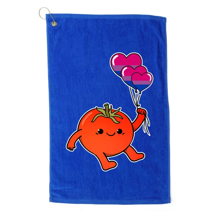 Tomato Balloon Bisexual Pride Gift Platinum Collection Golf Towel