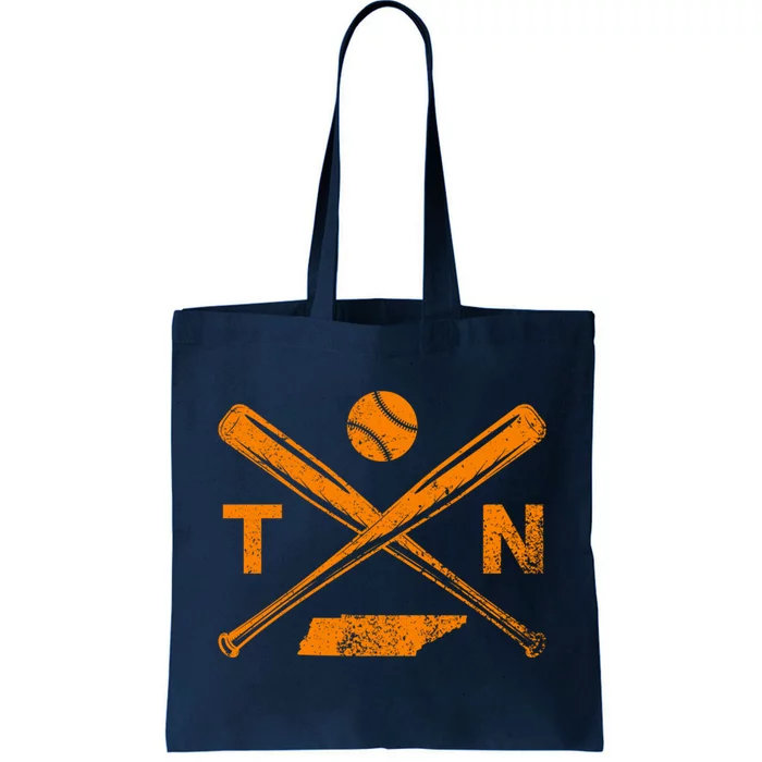 Tennessee Baseball Bats & Ball Classic Baseball Player Tote Bag