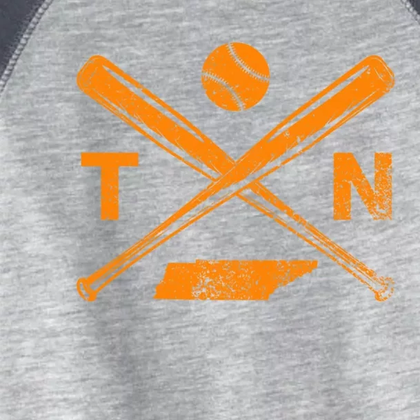 Tennessee Baseball Bats & Ball Classic Baseball Player Toddler Fine Jersey T-Shirt