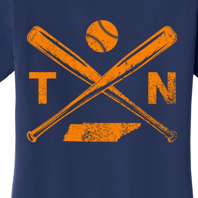 Tennessee Baseball Bats & Ball Classic Baseball Player Women's T-Shirt