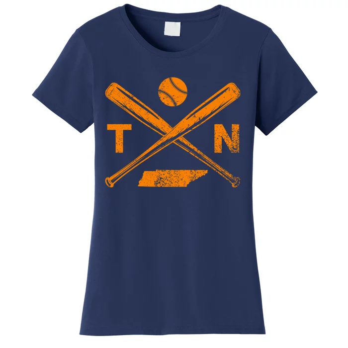 Tennessee Baseball Bats & Ball Classic Baseball Player Women's T-Shirt