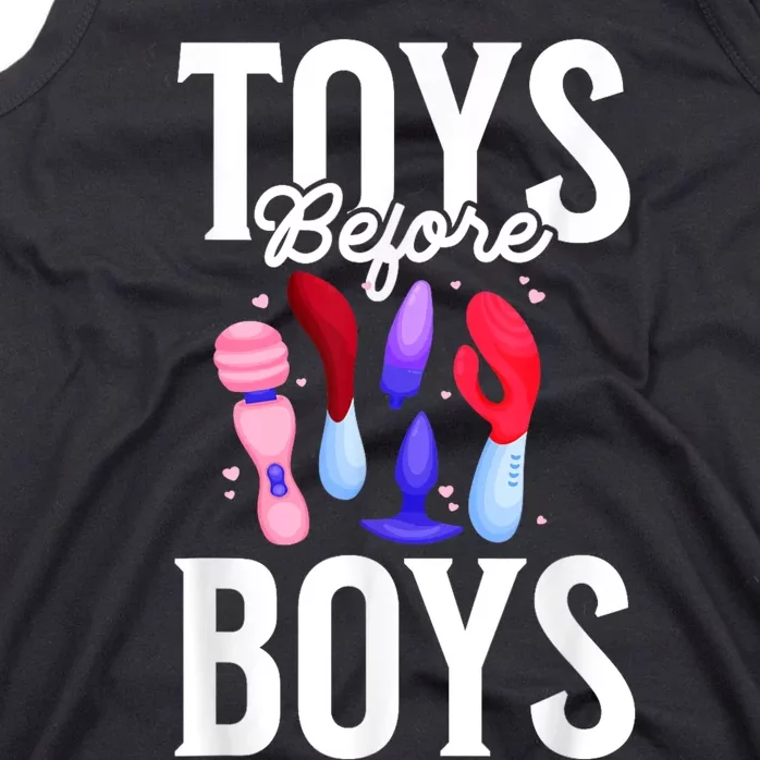 Toys Before Boy Funny Adult Humor Women Embarrassing Tank Top