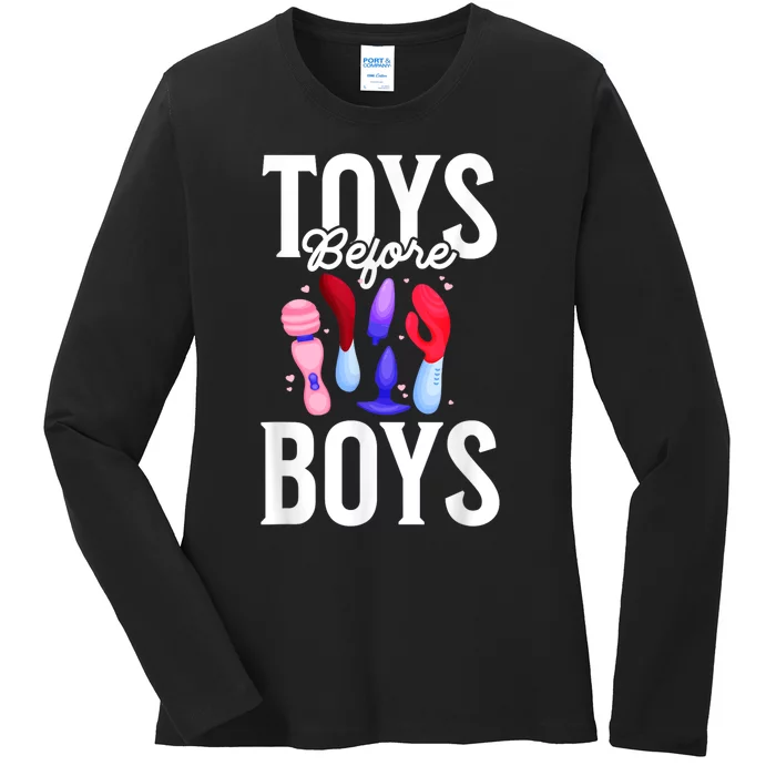 Toys Before Boy Funny Adult Humor Women Embarrassing Ladies Long Sleeve Shirt