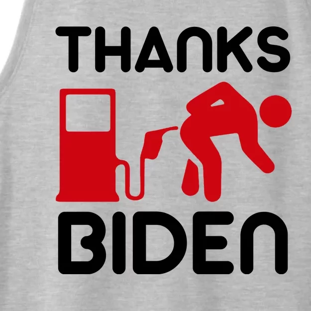 Thanks Biden Bend Over Gas Pump Prices Funny Ladies Tri-Blend Wicking Tank