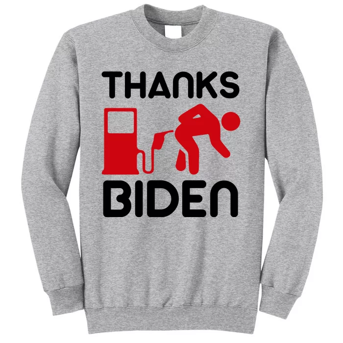 Thanks Biden Bend Over Gas Pump Prices Funny Tall Sweatshirt