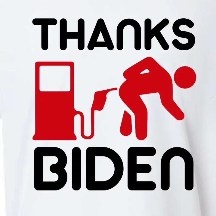 Thanks Biden Bend Over Gas Pump Prices Funny Sueded Cloud Jersey T-Shirt