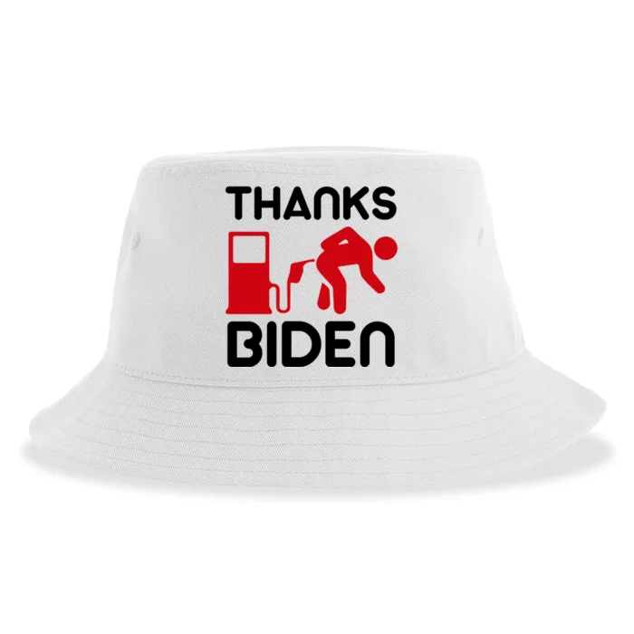 Thanks Biden Bend Over Gas Pump Prices Funny Sustainable Bucket Hat