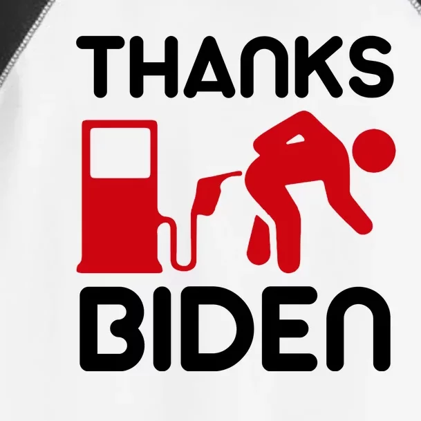 Thanks Biden Bend Over Gas Pump Prices Funny Toddler Fine Jersey T-Shirt