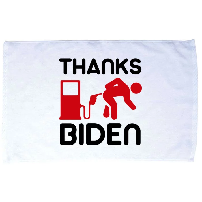 Thanks Biden Bend Over Gas Pump Prices Funny Microfiber Hand Towel