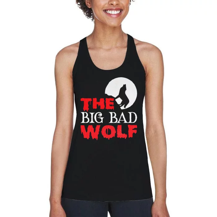 The Big Bad Wolf Halloween Costume Funny Cute Gift Women's Racerback Tank