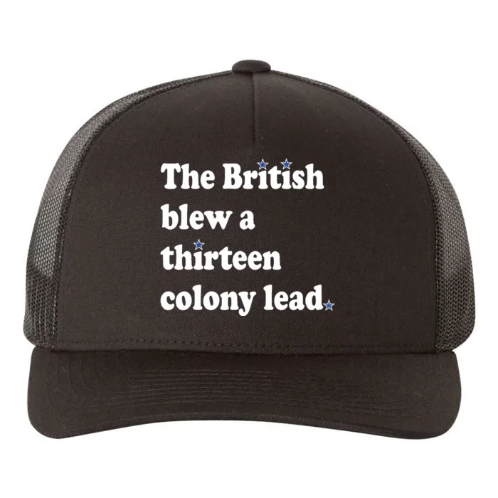 The British Blew A Thirteen Colony Lead Yupoong Adult 5-Panel Trucker Hat