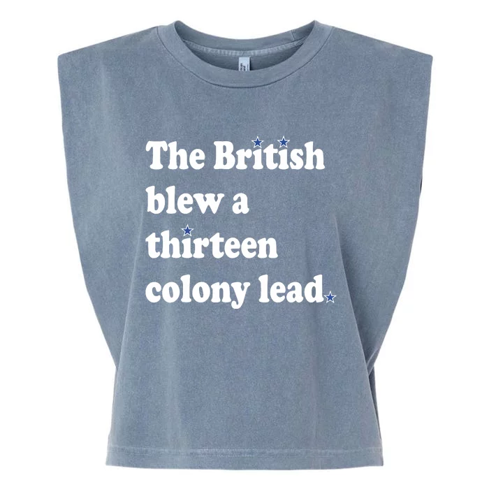 The British Blew A Thirteen Colony Lead Garment-Dyed Women's Muscle Tee