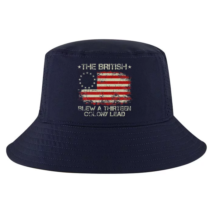 The British Blew A 13 Colony Lead 4th Of July Us Flag Cool Comfort Performance Bucket Hat