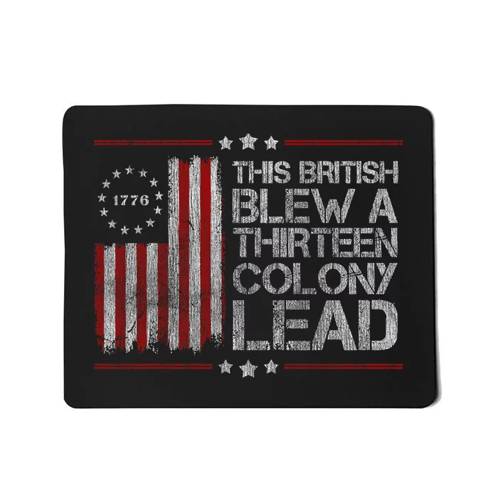 The British Blew A 13 Colony Lead Funny Mousepad