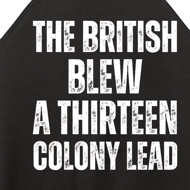 The British Blew A Thirteen Colony Lead Women’s Perfect Tri Rocker Tank