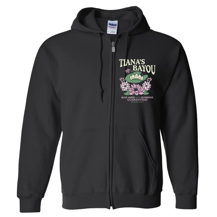 TianaS Bayou Blue Skies And Sunshine Guaranteed New Orleans Full Zip Hoodie