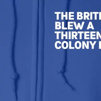 The British Blew A Thirteen Colony Lead Full Zip Hoodie