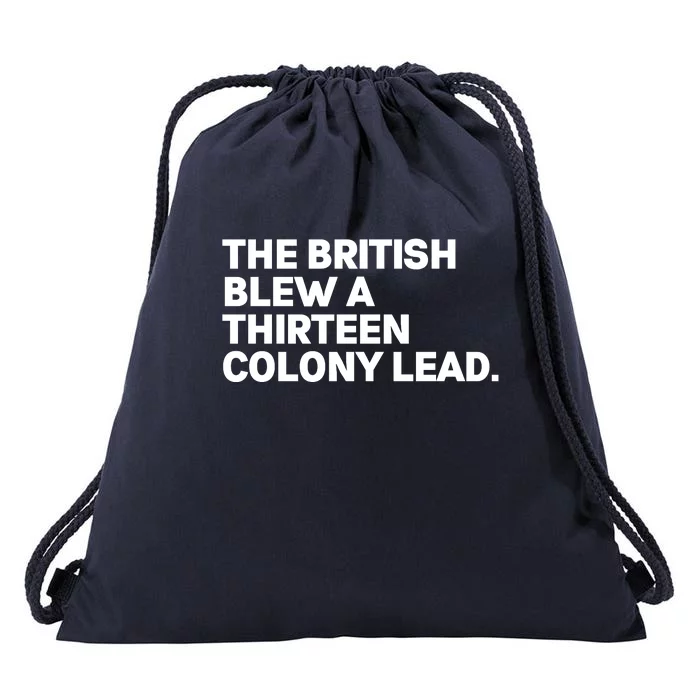 The British Blew A Thirteen Colony Lead Drawstring Bag