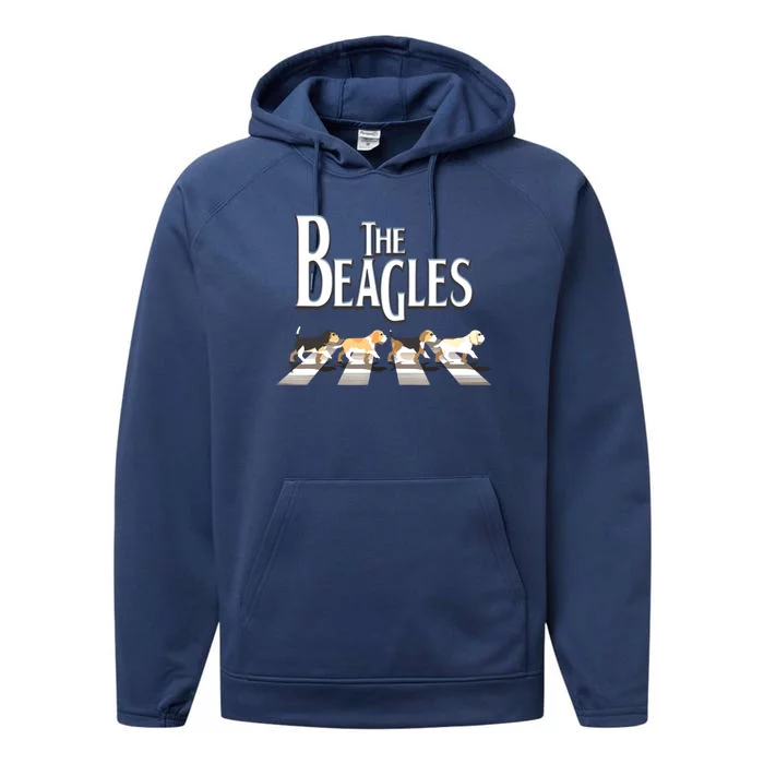 The Beagles Beagle Dog Funny For Beagle Lovers Performance Fleece Hoodie