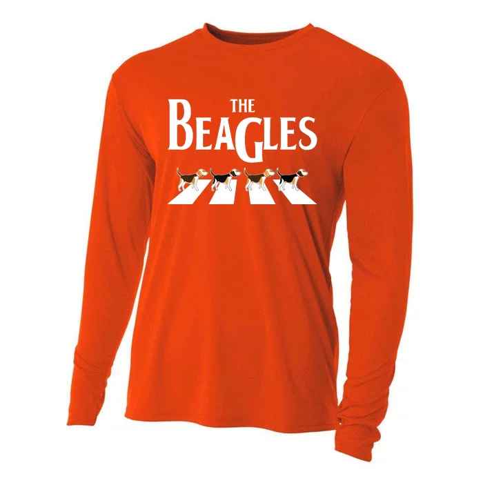 The Beagles Beagle Lover Themed Cooling Performance Long Sleeve Crew