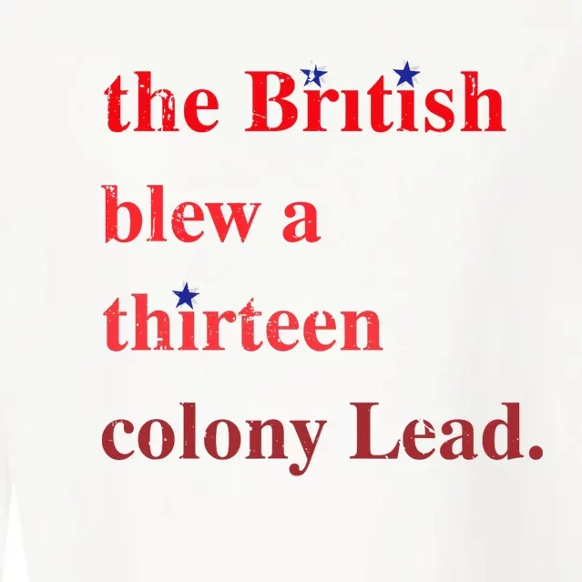 The British Blew A Thirteen Colony Lead Funny Cropped Pullover Crew