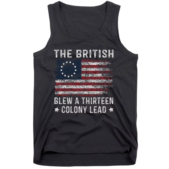 The British Blew A 13 Colony Lead Tank Top